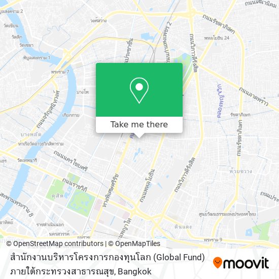 สำนักงานบริหารโครงการกองทุนโลก (Global Fund) ภายใต้กระทรวงสาธารณสุข map