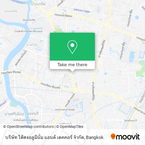 บริษัท ไต้ตงอลูมินั่ม แอนด์ เดคคอร์ จำกัด map