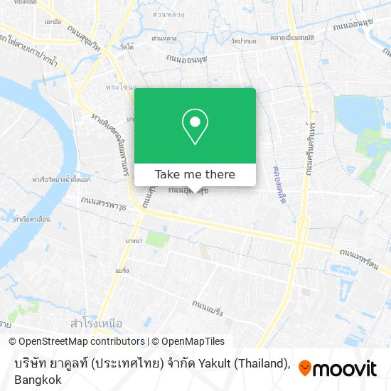 บริษัท ยาคูลท์ (ประเทศไทย) จำกัด Yakult (Thailand) map