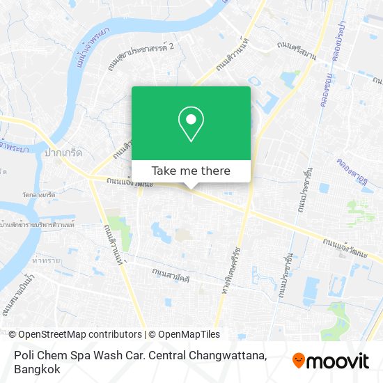 Poli Chem Spa Wash Car. Central Changwattana map