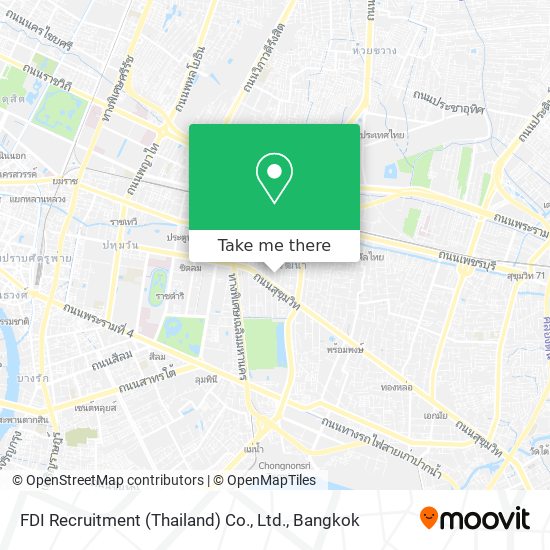 FDI Recruitment (Thailand) Co., Ltd. map