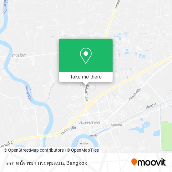 ตลาดนัดพม่า กระทุ่มแบน map