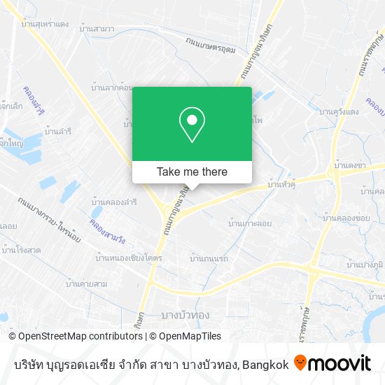 บริษัท บุญรอดเอเซีย จำกัด สาขา บางบัวทอง map