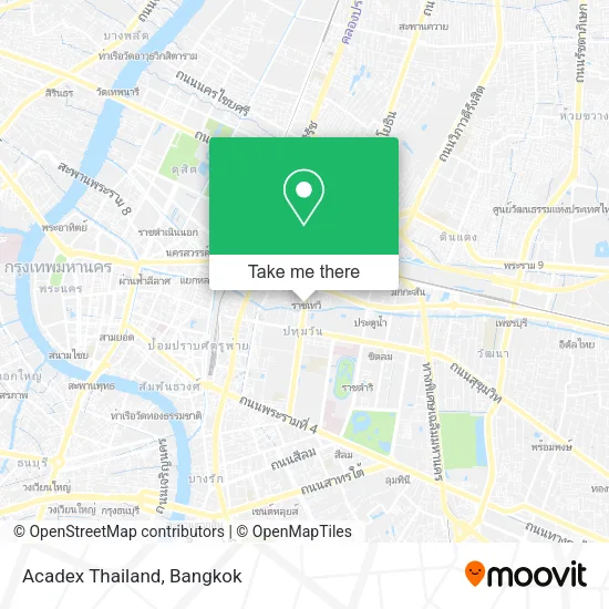 Acadex Thailand map