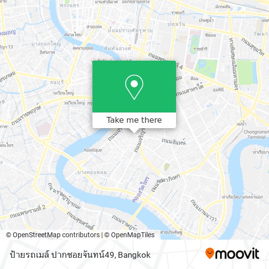 ป้ายรถเมล์ ปากซอยจันทน์49 map