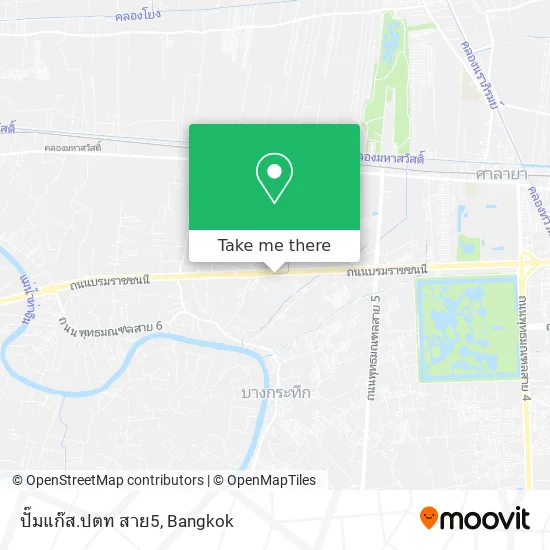ปั๊มแก๊ส.ปตท  สาย5 map
