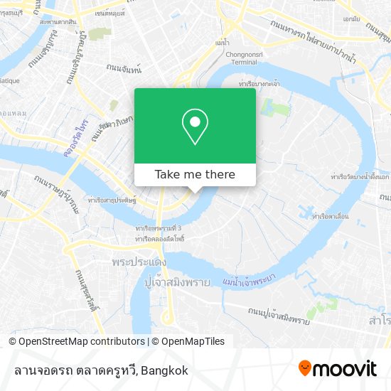 ลานจอดรถ ตลาดครูหวี map