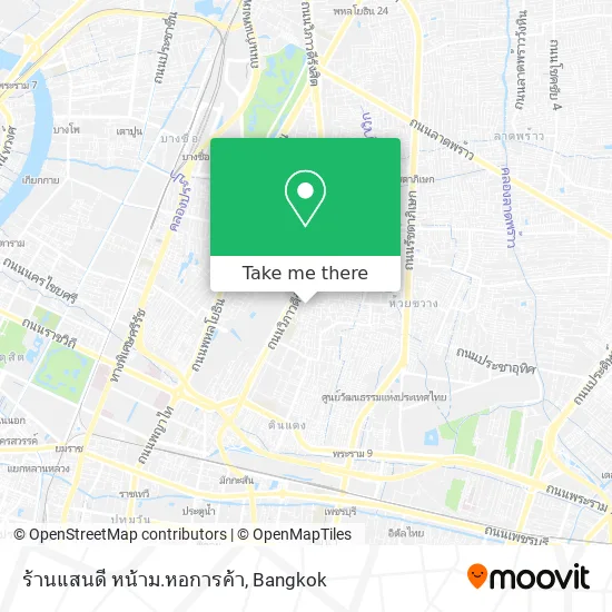 ร้านแสนดี หน้าม.หอการค้า map