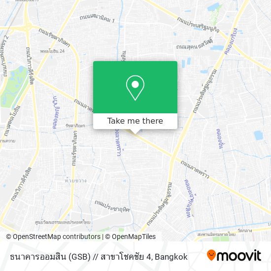 ธนาคารออมสิน (GSB) // สาขาโชคชัย 4 map