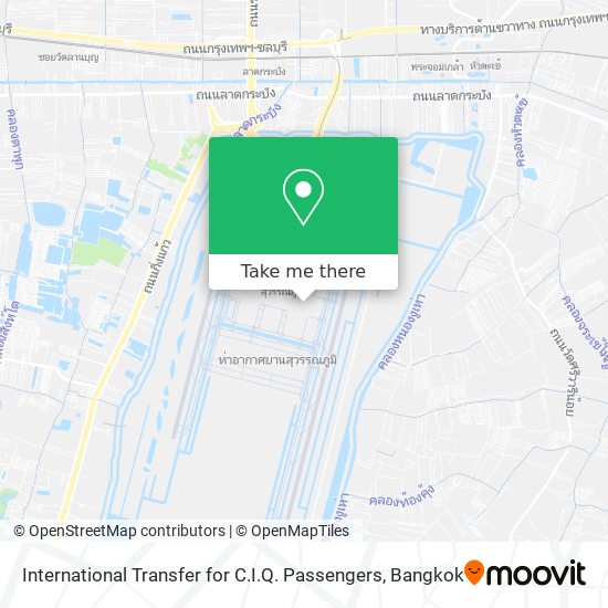 International Transfer for C.I.Q. Passengers map