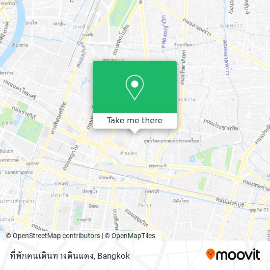 ที่พักคนเดินทางดินแดง map