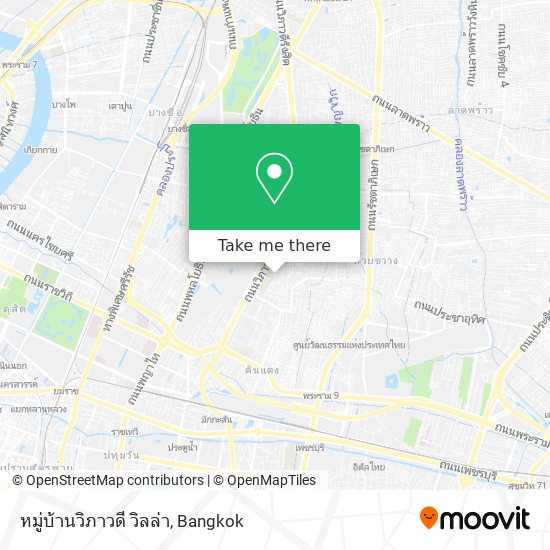 หมู่บ้านวิภาวดี วิลล่า map