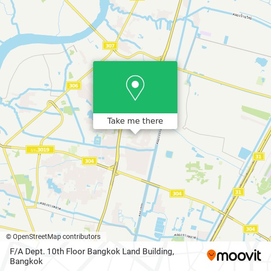 F / A Dept. 10th Floor Bangkok Land Building map
