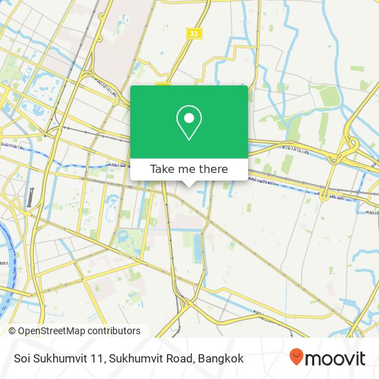 Soi Sukhumvit 11, Sukhumvit Road map