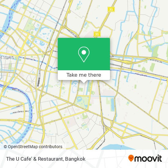 The U Cafe' & Restaurant map