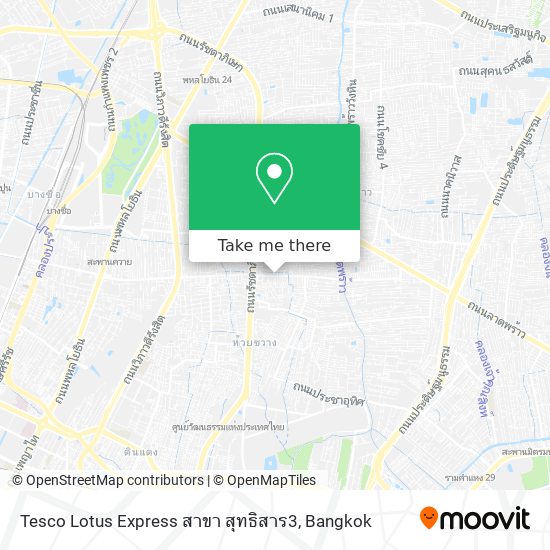 Tesco Lotus Express สาขา สุทธิสาร3 map