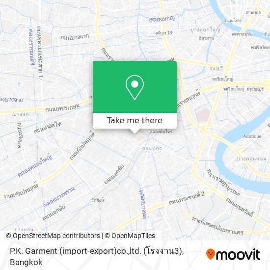 P.K. Garment (import-export)co.,ltd. (โรงงาน3) map