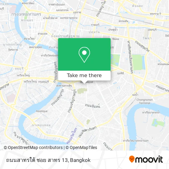 ถนนสาทรใต้ ซอย สาทร 13 map