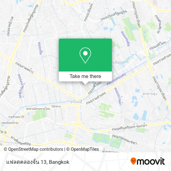 แฟลตคลองจั่น 13 map