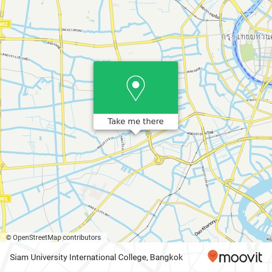 Siam University International College map