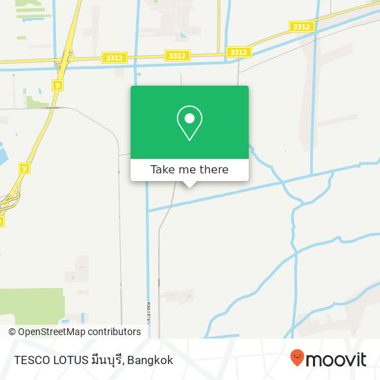 TESCO LOTUS มีนบุรี map