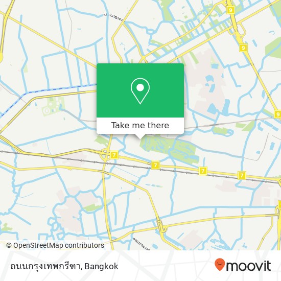 ถนนกรุงเทพกรีฑา map