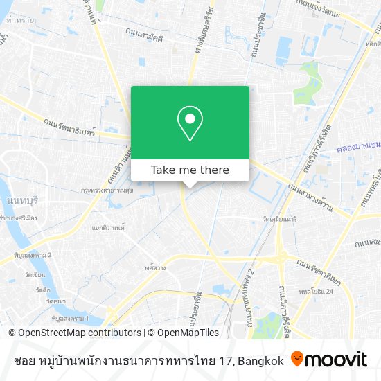 ซอย หมู่บ้านพนักงานธนาคารทหารไทย 17 map