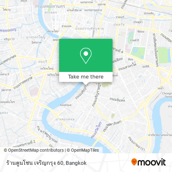 ร้านตูนโซน เจริญกรุง 60 map