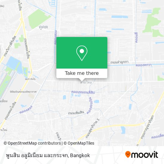 พูนสิน อลูมิเนียม และกระจก map