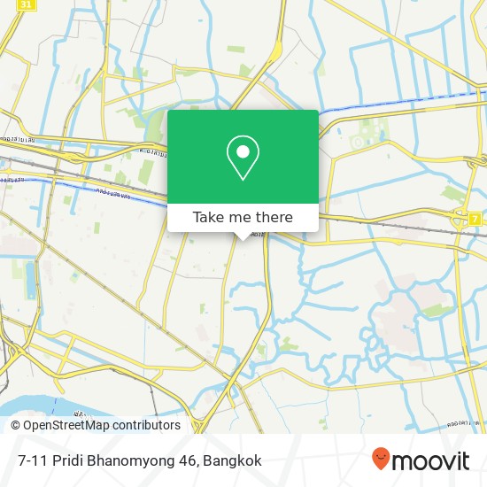 7-11 Pridi Bhanomyong 46 map