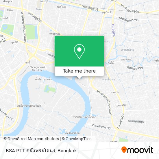 BSA PTT คลังพระโขนง map