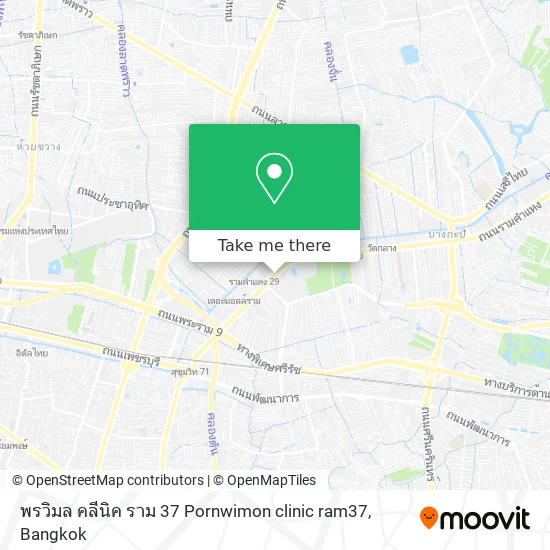 พรวิมล คลีนิค ราม 37 Pornwimon clinic ram37 map