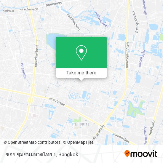 ซอย ชุมชนมหาดไทย 1 map