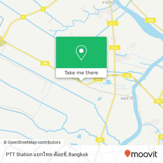 PTT Station แยกไทย-ด๊อยช์ map