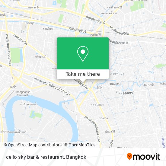 ceilo sky bar & restaurant map