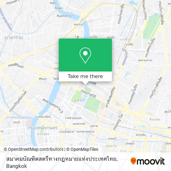 สมาคมบัณฑิตสตรีทางกฏหมายแห่งประเทศไทย map