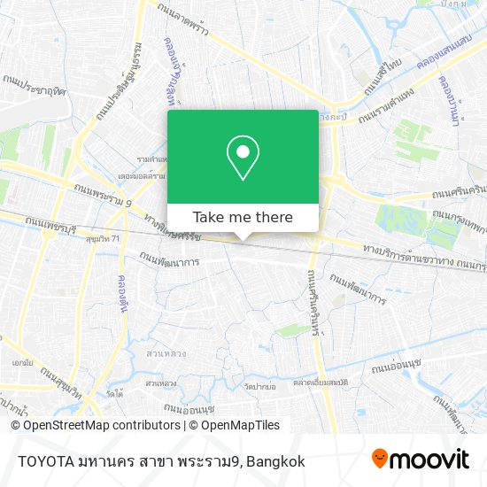 TOYOTA มหานคร สาขา พระราม9 map