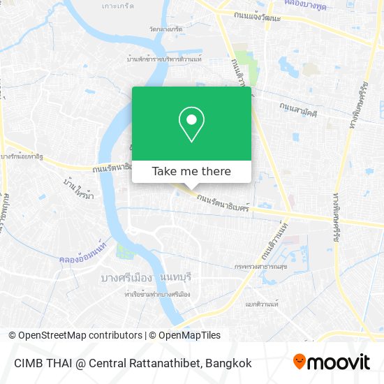 CIMB THAI @ Central Rattanathibet map