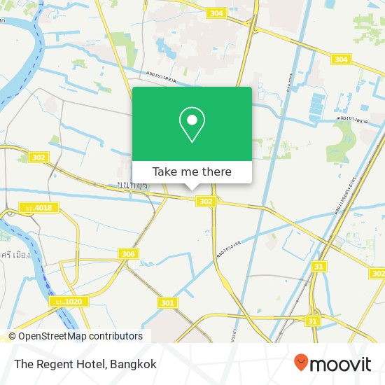 The Regent Hotel map