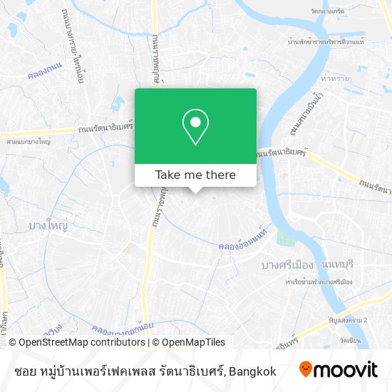 ซอย หมู่บ้านเพอร์เฟคเพลส รัตนาธิเบศร์ map