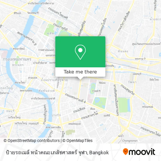 ป้ายรถเมล์ หน้าคณะเภสัชศาสตร์ จุฬา map