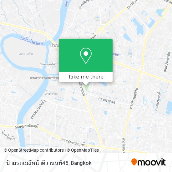 ป้ายรถเมล์หน้าติวานนท์45 map