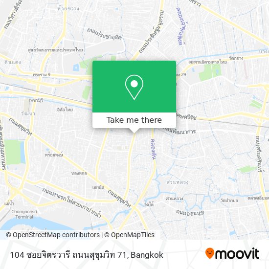 104 ซอยจิตรวารี ถนนสุขุมวิท 71 map