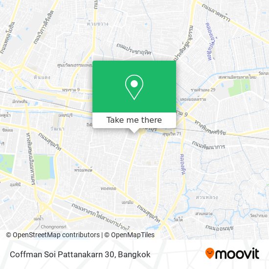 Coffman Soi Pattanakarn 30 map