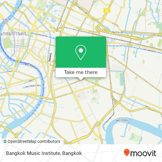 Bangkok Music Institute map