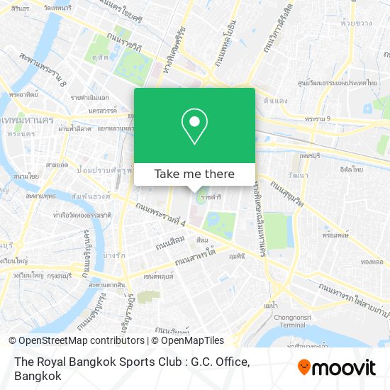 The Royal Bangkok Sports Club : G.C. Office map