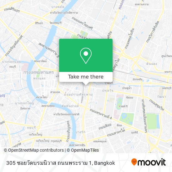 305 ซอยวัดบรมนิวาส ถนนพระราม 1 map