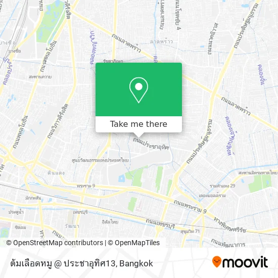 ต้มเลือดหมู @ ประชาอุทิศ13 map