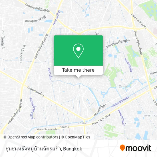 ชุมชนหลังหมู่บ้านฉัตรแก้ว map