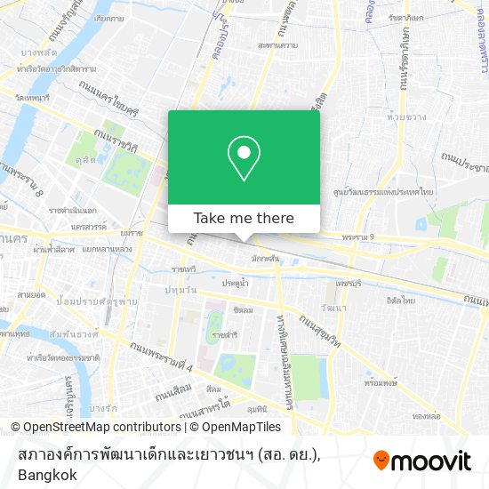 สภาองค์การพัฒนาเด็กและเยาวชนฯ (สอ. ดย.) map